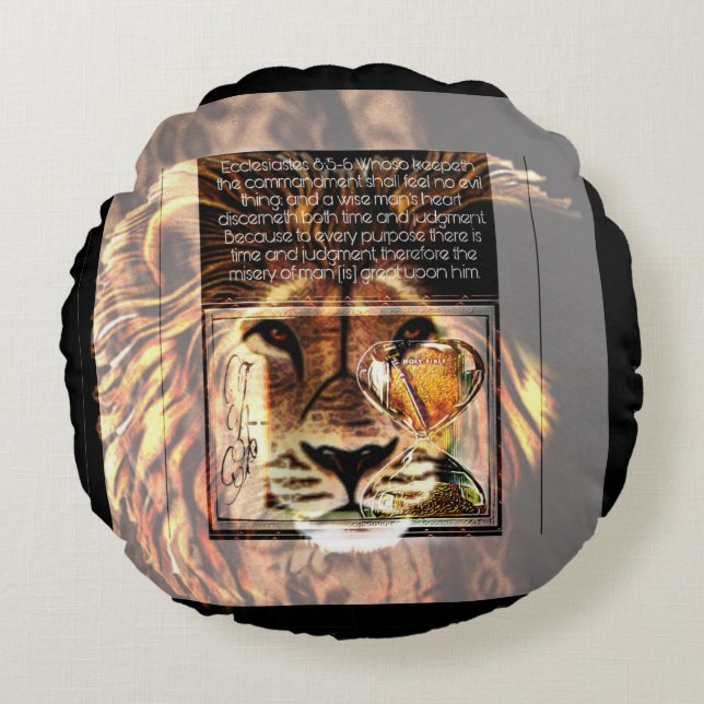 Skriptur Bilder 01 Rund Kudde (Framsidan)