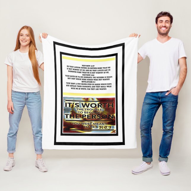 Skriptur Bilder 03 Fleecefilt (På plats)