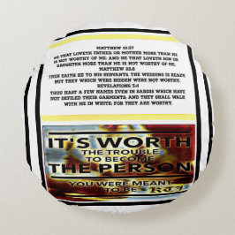 Skriptur Bilder 03 Rund Kudde