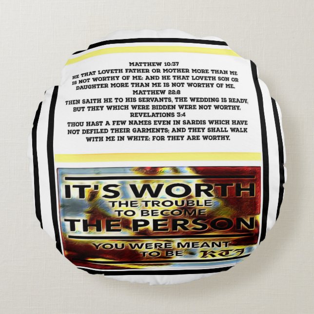 Skriptur Bilder 03 Rund Kudde (Framsidan)