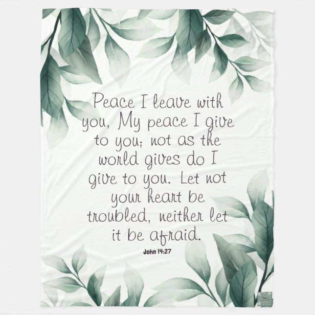 Skripturavbildning Fleecefilt (Framsidan)