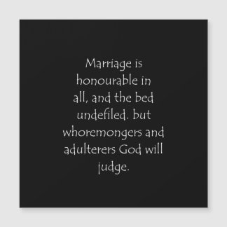 Skripturcitat Hebrews 13 4