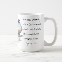 Skriptutar 2:10 med Kalifornien Quail Kaffemugg