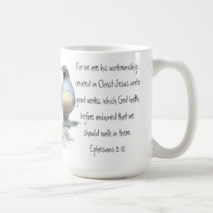 Skriptutar 2:10 med Kalifornien Quail Kaffemugg