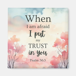 Skriptutfyllnadstecken - Psalm 56:3 Magnet