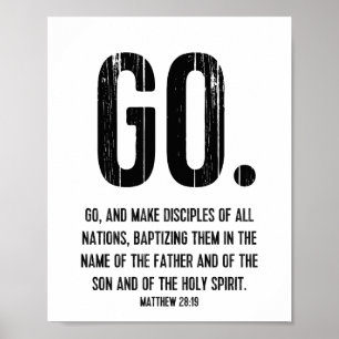 Skriptverse, Matthew 28:19, Go Poster