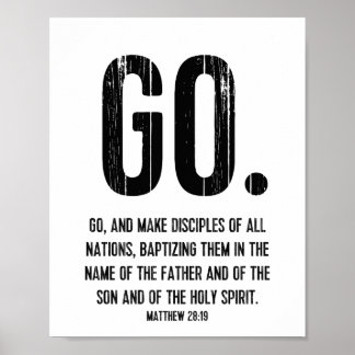 Skriptverse, Matthew 28:19, Go Poster