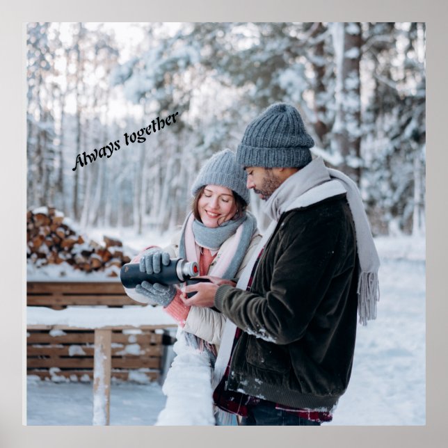 Skriv alltid ut akrylutskrift med metall tillsamma poster (Framsidan)