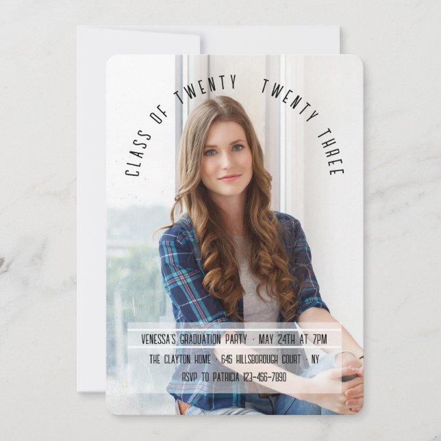 Skriv Arch Photo-inbjudan Inbjudningar (Framsida)