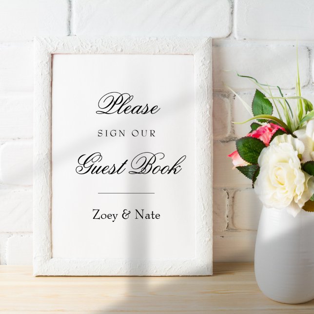 Skriv bara under Guestbook-Eleganten Poster (Skapare uppladdad)