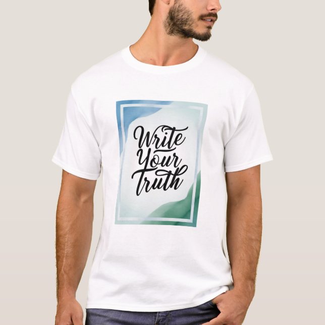 Skriv Din Sanning alternativ 4 T Shirt (Framsida)