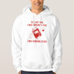 Skriv Donatorblod Hoodie