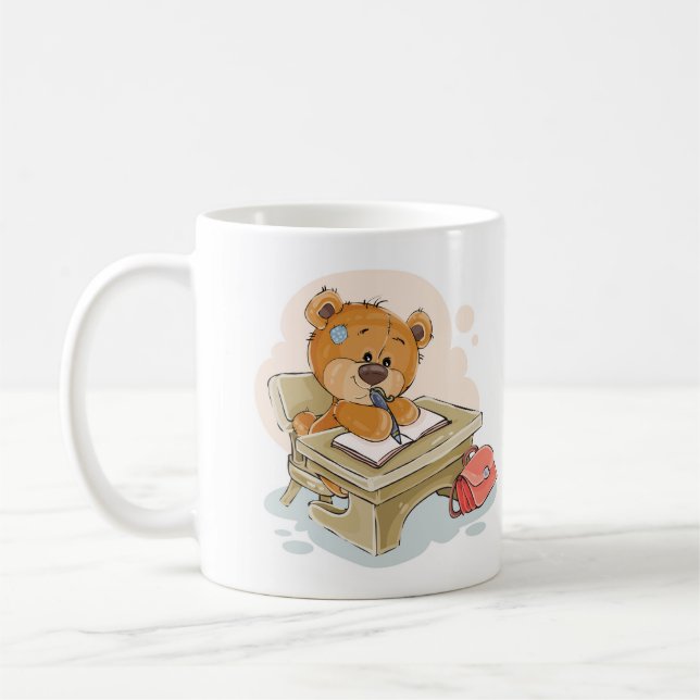 Skriv ett Bok i för att skriva Tecknad Kaffemugg (Vänster)