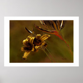 SKRIV "GOLDEN LILLIES" POSTER