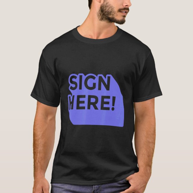 Skriv här offerter t shirt (Framsida)