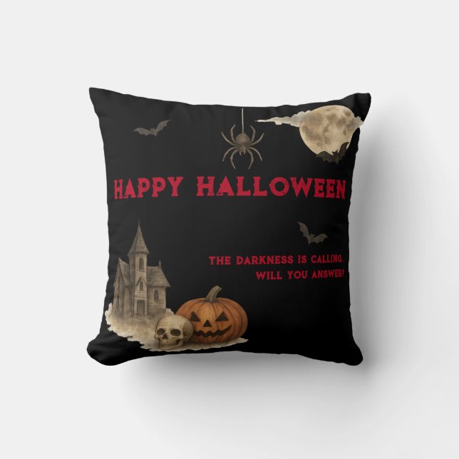 Skriv if you Dare - Spooky Haunween House Kudde (Framsida)