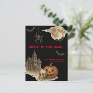 Skriv if you Dare - Spooky Haunween House Vykort