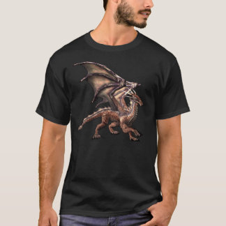 Skriv in den bruna draken tee shirt