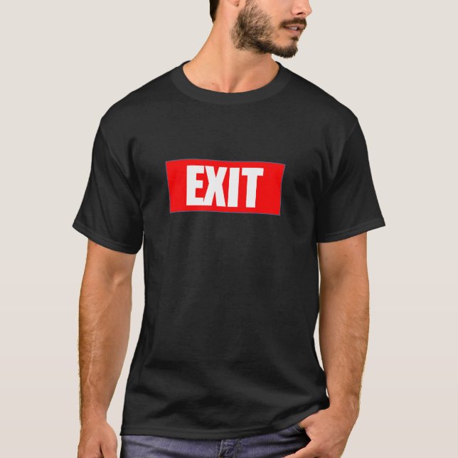 SKRIV IN GÅR UT T-skjortan Tee Shirt (Framsida)
