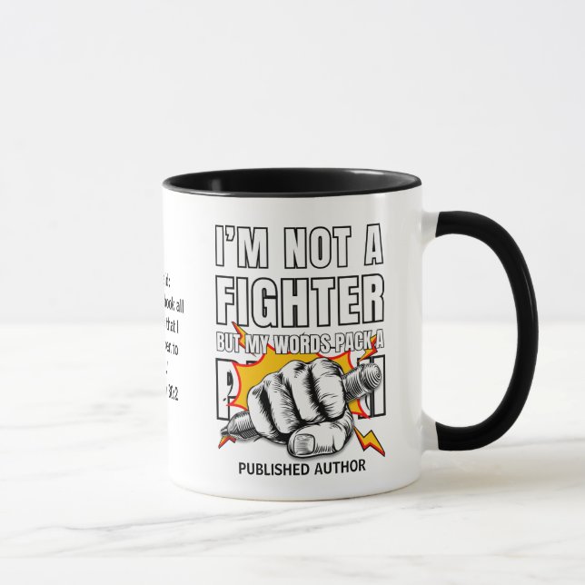 SKRIV INTE EN FIGHTER-författare NaNoWriMo Mugg (Höger)