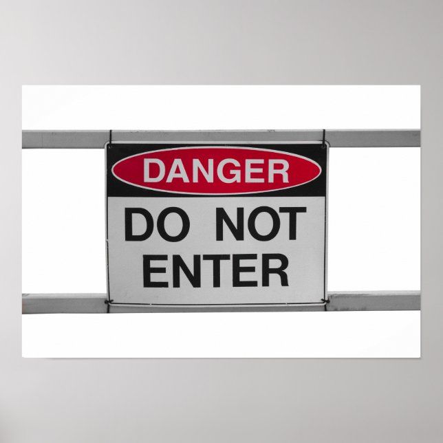 Skriv inte in tecken poster (Framsidan)