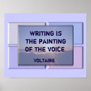 Skriv offert - Voltaire-utskrift Poster