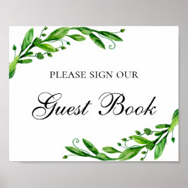 Skriv på vår gäst bok. Sommar bröllop Poster
