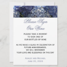 Skriv På Vår Vin Hydrangea Skylt