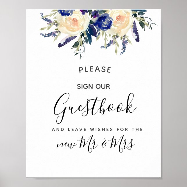 Skriv under vår gästbok poster (Framsidan)