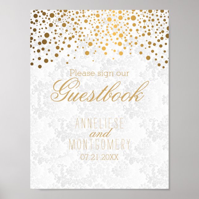 Skriv under vårt Guestbook-tecken Poster (Framsidan)