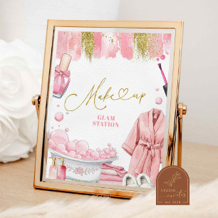 Skriv upp avsnitt Spa Party-tecken Poster