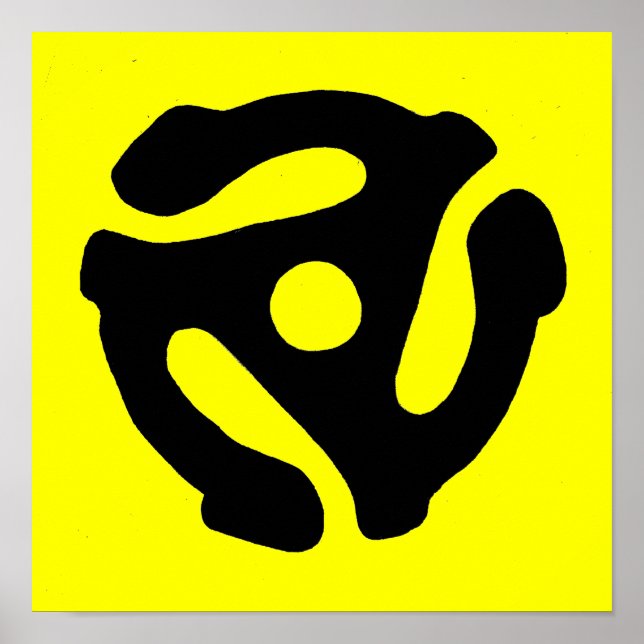 Skriv ut 45 v/min-postadapter poster (Framsidan)