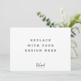 SKRIV UT 7 x 5-tums liggande vågrät Inbjudningar