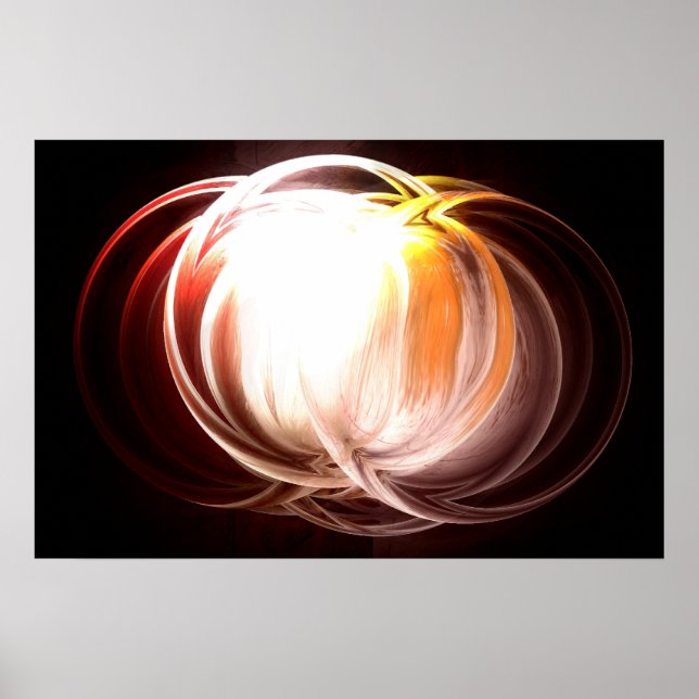 Skriv ut Abstrakt - Digital teckning Poster (Framsidan)