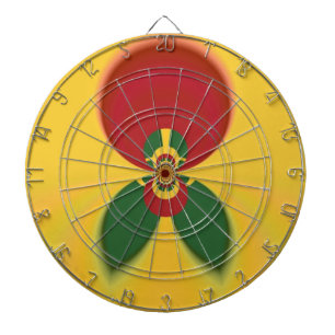 Skriv ut Abstrakt för Rasta Färg Darttavla