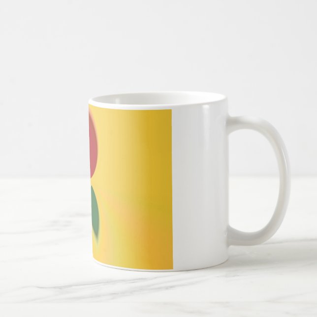Skriv ut Abstrakt för Rasta Färg Kaffemugg (Höger)