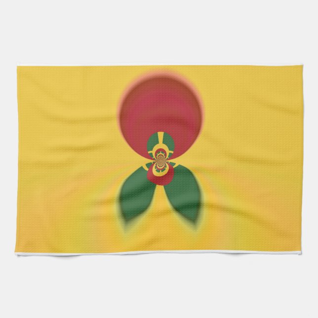 Skriv ut Abstrakt för Rasta Färg Kökshandduk (Horisontell)