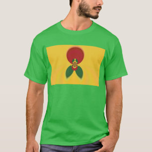 Skriv ut Abstrakt för Rasta Färg T-shirt
