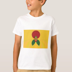 Skriv ut Abstrakt för Rasta Färg T Shirt
