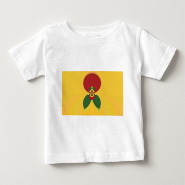 Skriv ut Abstrakt för Rasta Färg Tee Shirt (Framsida)
