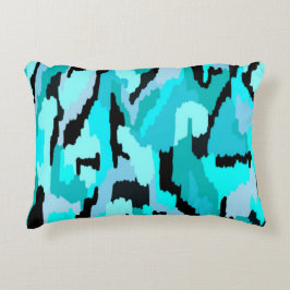 Skriv ut Abstrakt för skalning och svart Prydnadskudde