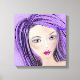 Skriv ut abstrakt Girl Canvas Art