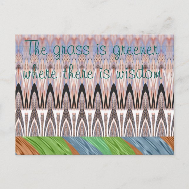 Skriv ut Abstrakt Mönster Art fantastisk Vykort (Framsida)