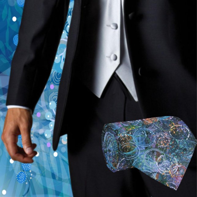 Skriv ut abstrakt slips (Make an impression with this stylish Abstract men's fashion necktie Great for weddings or the office)