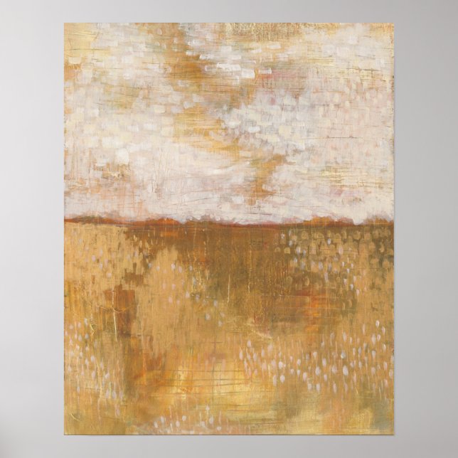 Skriv ut Abstrakten Amber Horizon | Melissa Averin Poster (Framsidan)