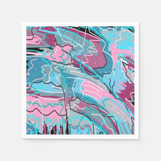 Skriv ut Abstrakten vår Vatten Pappersservett (Framsidan)