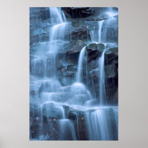 Skriv ut Abstrakten Vattenfall Poster