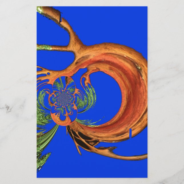 Skriv ut Acacia Circle Art Brevpapper (Framsida)