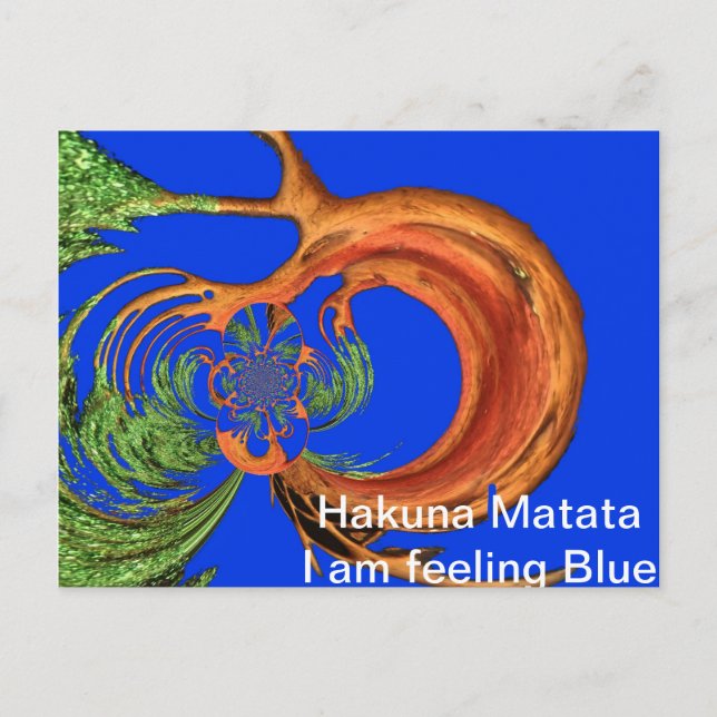 Skriv ut Acacia Circle Art Vykort (Framsida)