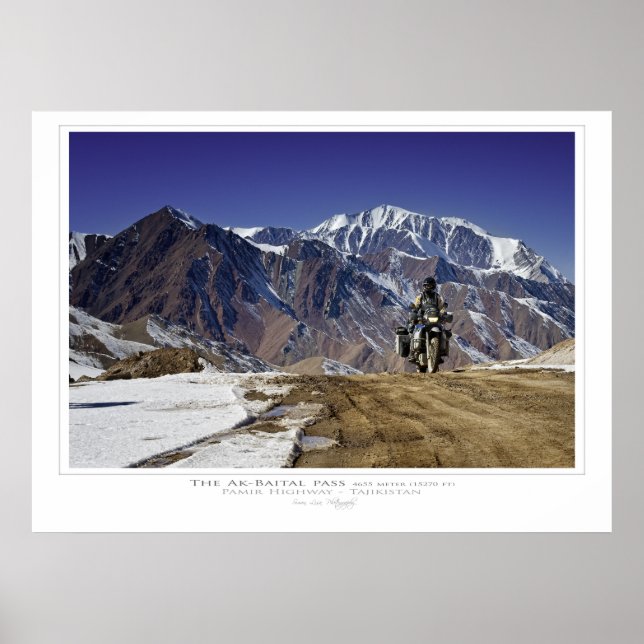 Skriv ut Ak-Baital-passet Poster (Framsidan)